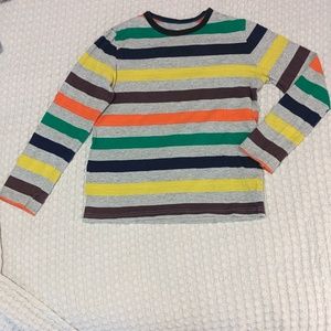 9-10y kids multi stripe longsleeve tee MiniBoden